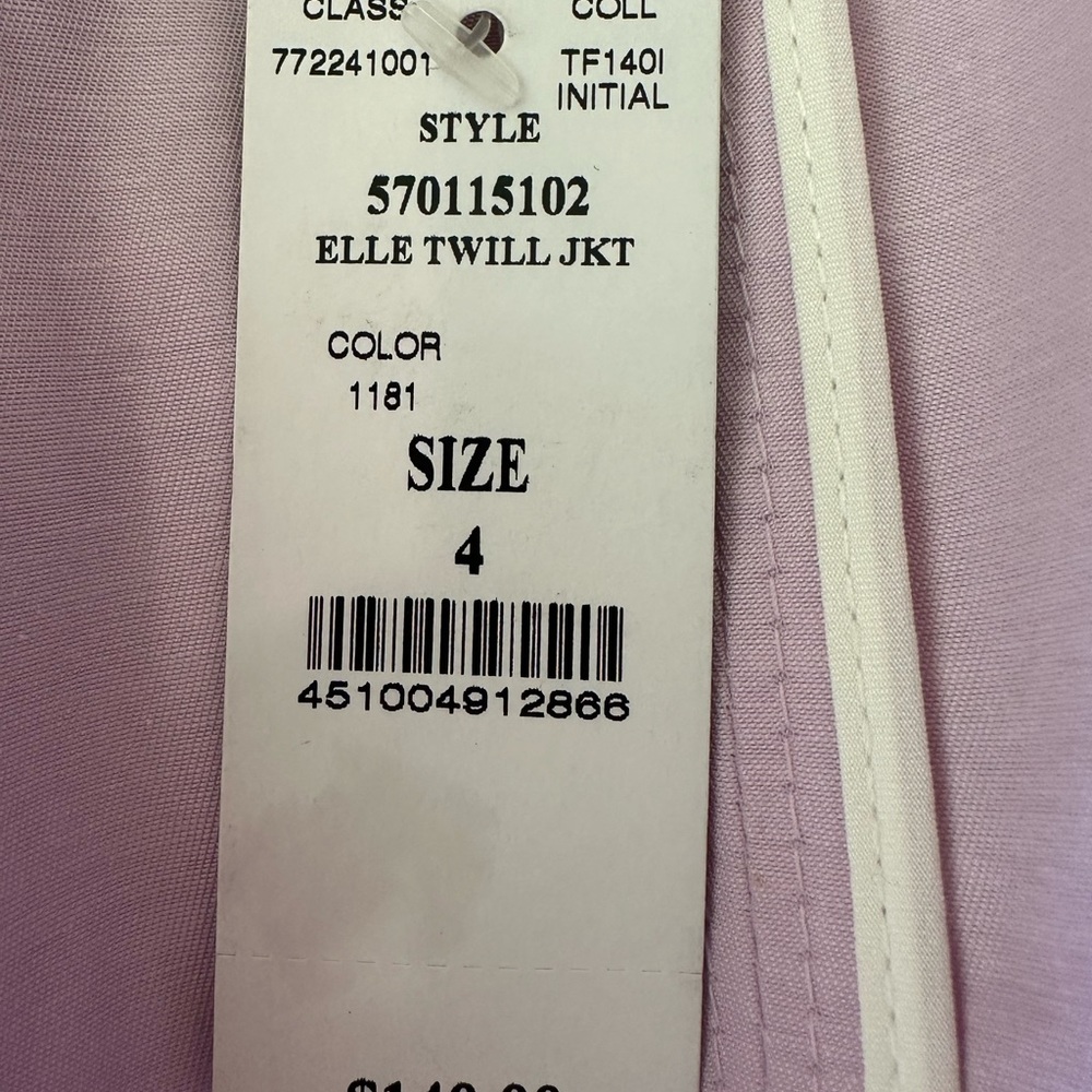 NWT White House Black Market Elegant Lavender Belted Jacket - Picture 8 of 16
